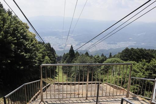 比叡山 ロープウェイ 駅から見た景色 比叡山 ロープウェイ 駅から見た景色 滋賀県,比叡山,叡山ロープウェイの写真素材
