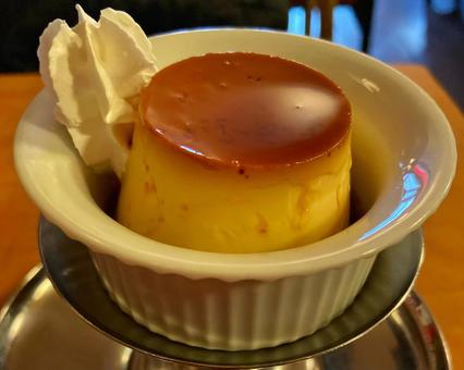 レトロ喫茶の固めプリン プリン,スイーツ,デザートの写真素材