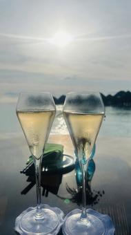 夏の海に乾杯 夏の海に乾杯の写真