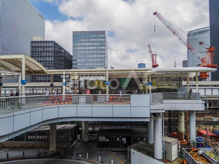 【東京都】港区・田町駅芝浦口 田町駅,田町駅芝浦口,駅の写真素材