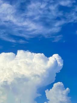 Photo, sky, blue sky, evening sky, 