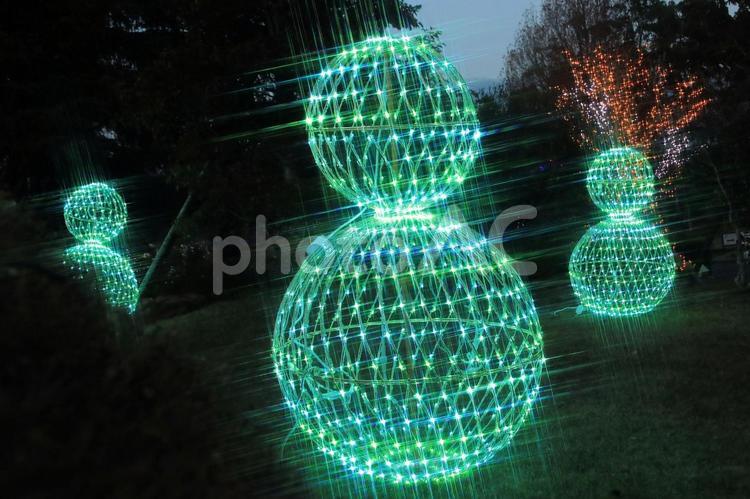 冬のイルミネーション　2024　2 クリスマス,イルミネーション,ライトアップの写真素材