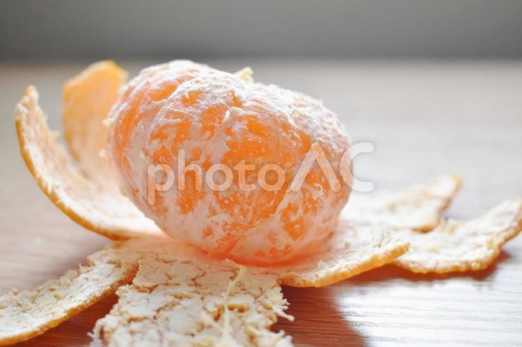 皮をむいたみかん みかん,果物,フルーツの写真素材