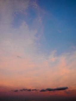 Summer sky, pale crimson sunset, JPG Summer sky, pale crimson sunset, JPG