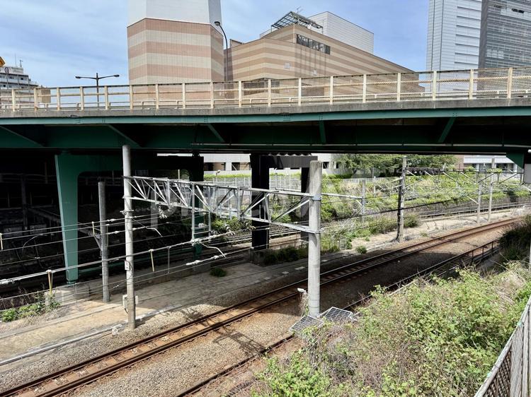 池袋大橋から見た線路 池袋,jr,埼京線の写真素材