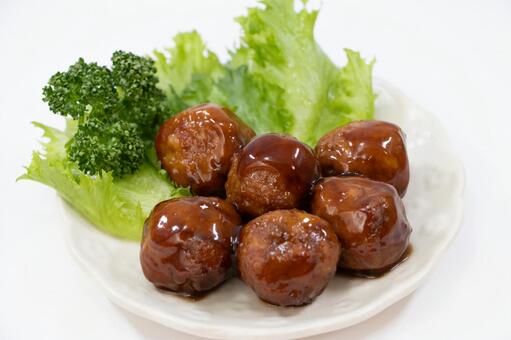 肉団子 肉団子,中華料理,ミートボールの写真素材