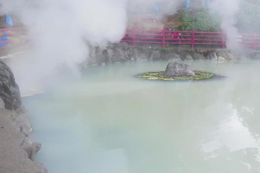 別府温泉地獄めぐりの湯けむり 別府温泉地獄めぐりの湯けむりの写真