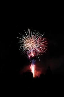 花火 花火,夏,夏祭りの写真素材