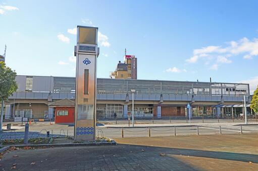 桐生駅　北口 桐生駅,桐生,駅の写真素材