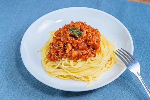 ミートソースパスタ ミートソースパスタ ミートソースパスタ,スパゲッティ,パスタの写真素材