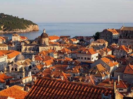 ドゥブロヴニクの旧市街 クロアチア,ドゥブロブニク,旧市街の写真素材