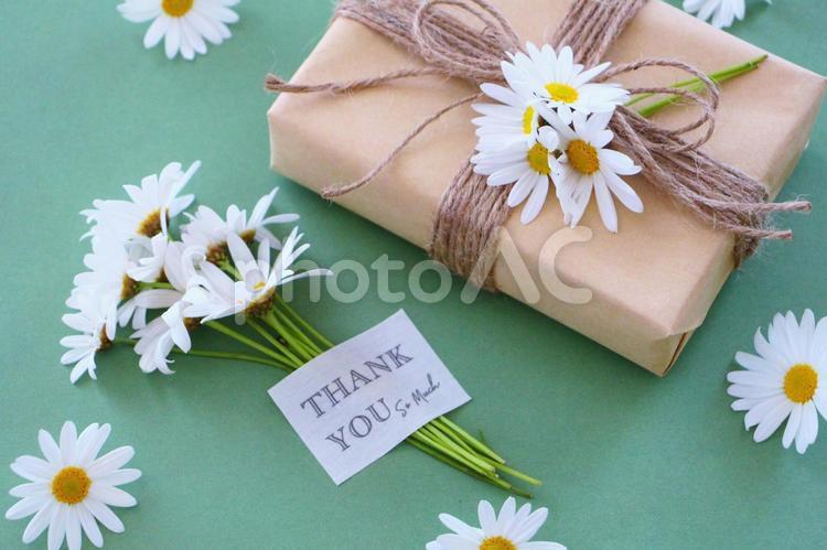 父の日のありがとう 父の日,花,プレゼントの写真素材