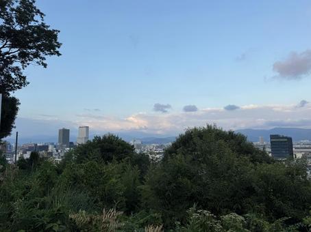 福井県　足羽山からの福井市街地の眺め 福井県,足羽山,福井の写真素材