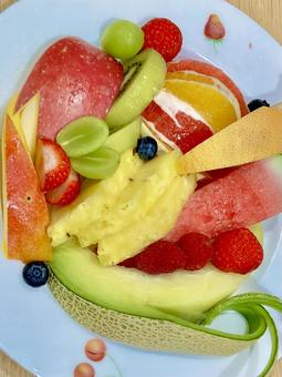 Photo, fruits, parfait, cake, 