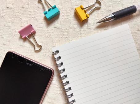 勉強/リサーチ/情報/スマホ/アイデア 勉強,メモ,アイデアの写真素材