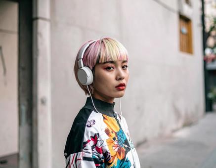 カラフル女子の写真