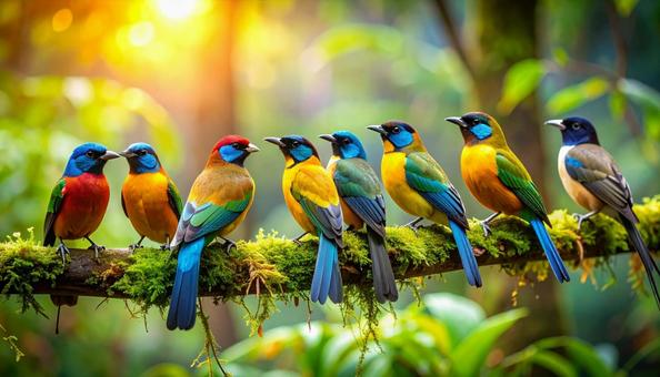 群れる鳥 群れる鳥の写真