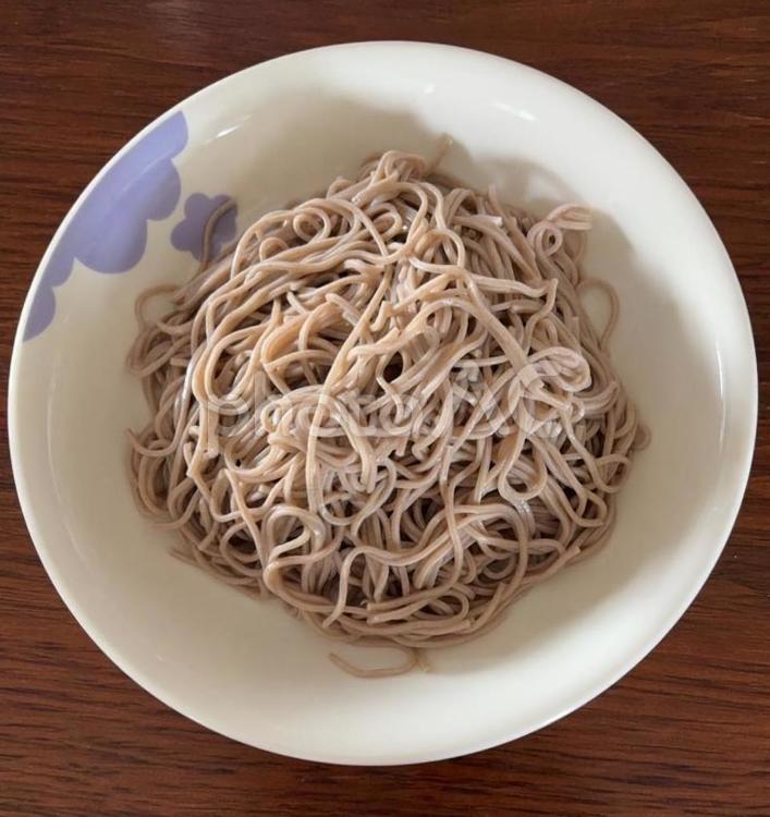 R7.06.28　そば 昼食,そば,そばつゆの写真素材
