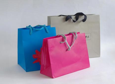 色々な形の手提げ袋 紙袋 ギフト用袋 色々な形の手提げ袋 紙袋 ギフト用袋 バッグ,手提げ袋,紙袋の写真素材