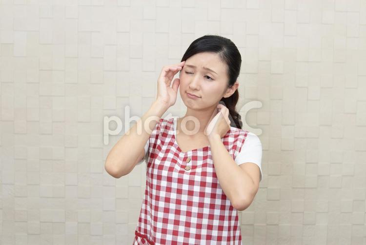 主婦 疲れた 不調 主婦 疲れた 不調 女性,主婦,家事の写真素材