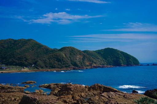 海と空 海と空 海,景色,山頂の写真素材