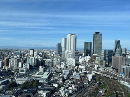 名古屋駅付近のビル群 名古屋駅付近のビル群の写真