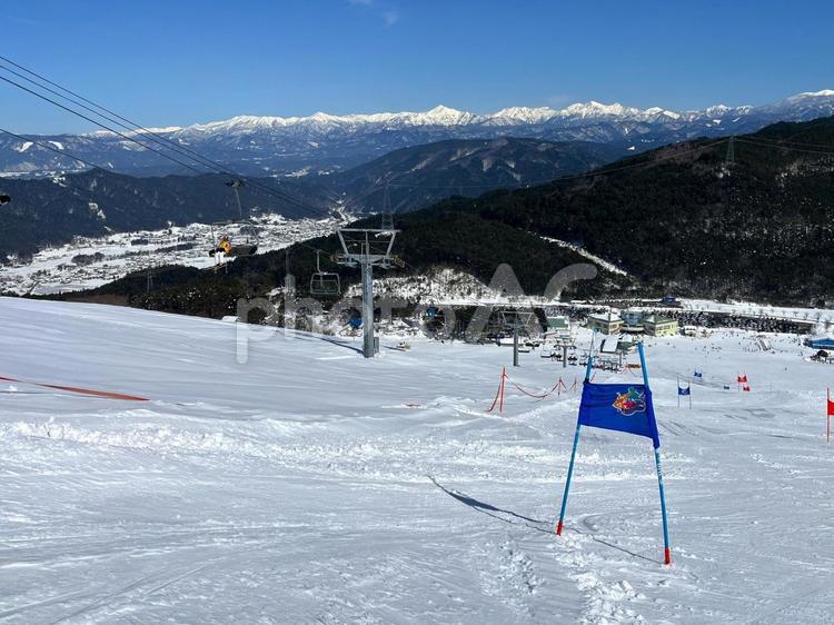 スキー場 スキー場,スキー,ウィンタースポーツの写真素材