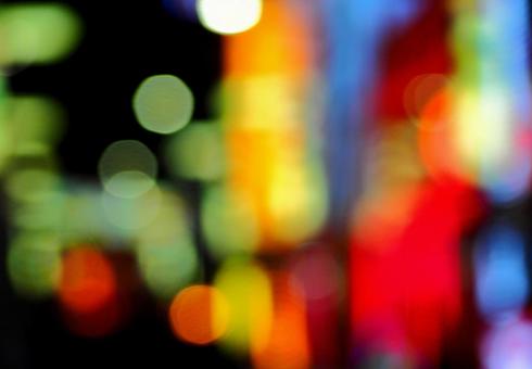 Neon lights in the downtown area at night Free material, JPG