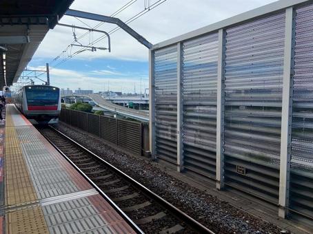 京葉線 京葉線,千葉,電車の写真素材