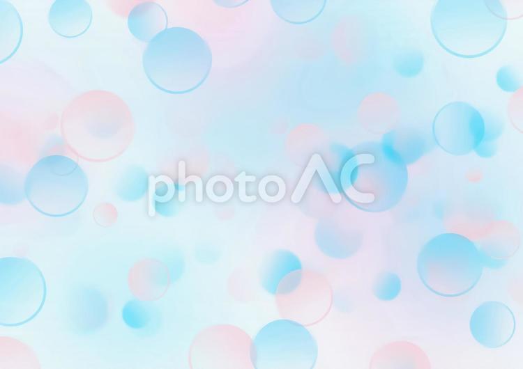 透明感のあるピンクとブルーのボケ　背景素材 透明感,ボケ,ピンクの写真素材