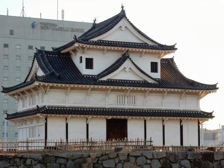 【風景写真】福山城 伏見櫓 伏見櫓,福山城,木造建築の写真素材