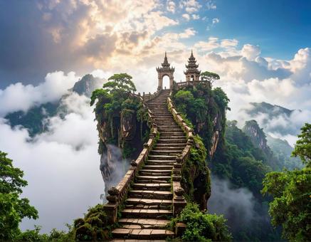 天空の階段 天空の階段の写真