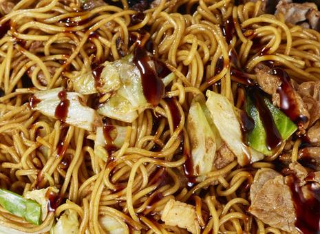 やきそば やきそば 焼きそば,完成,アップの写真素材