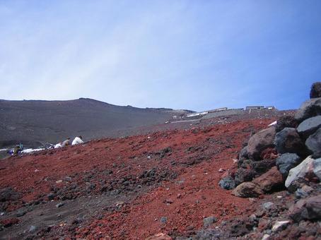 富士山登山中の様子、こんな所です。 富士山登山中の様子、こんな所です。の写真