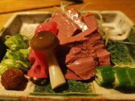 Low-temperature cooked raw liver, JPG Low-temperature cooked raw liver, JPG