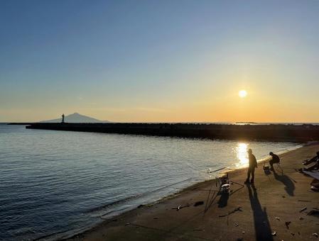 利尻島・釣り・野寒布岬(ノシャップ岬) 利尻島・釣り・野寒布岬(ノシャップ岬) 野寒布岬,ノシャップ岬,恵山泊漁港の写真素材