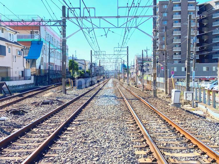 線路は続くよどこまでも 駅,プラットフォーム,旅の写真素材