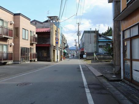 大鰐町 大鰐温泉 ゆけむり通り 青森県,南津軽郡,大鰐町の写真素材