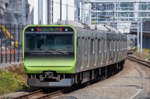 山手線の通勤電車 電車,山手線,列車の写真素材