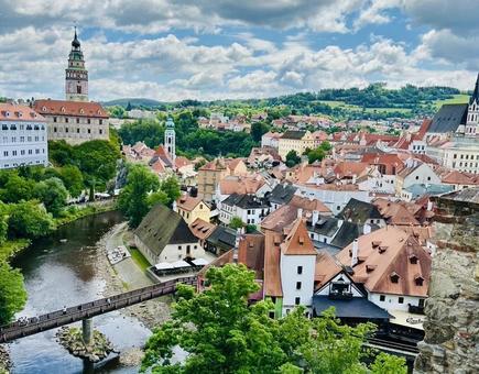 世界遺産チェスキークルムロフ 世界遺産チェスキークルムロフ チェスキー・クルムロフ,チェスキークルムロフ,チェコの写真素材