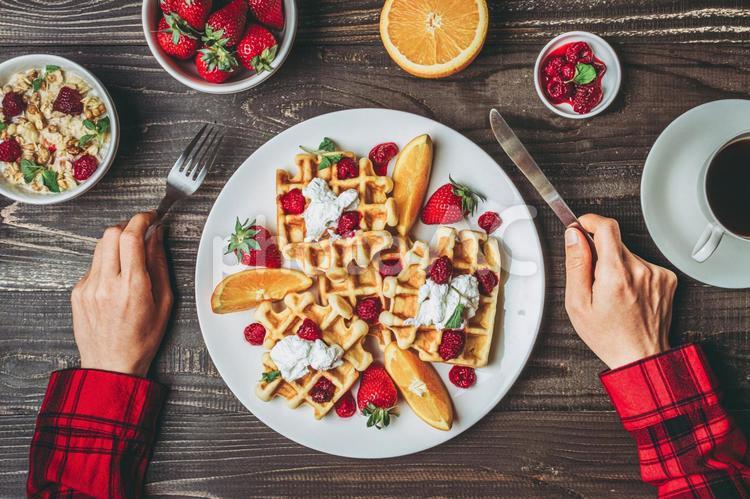 家カフェのデザート 人物,スイーツ,カフェの写真素材