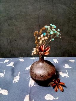 ドライフラワーの花瓶 ドライフラワーの花瓶の写真