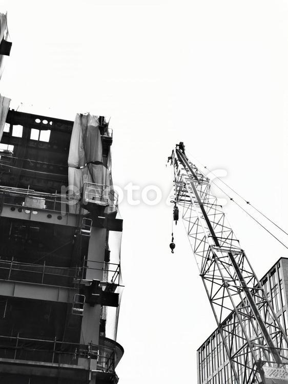 日本橋界隈15 建設現場のクレーン2 東京,日本橋,日本橋界隈の写真素材