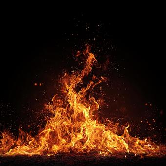 熱気を帯びた炎のダンス 熱気を帯びた炎のダンスの写真