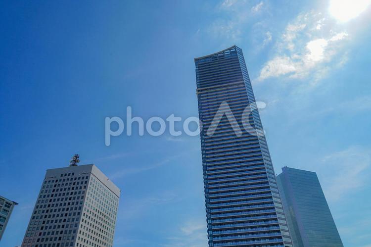初夏の横浜みなとみらい街並み 初夏,みなとみらい,横浜みなとみらいの写真素材