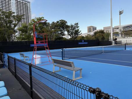 テニスコート テニスコート テニス,スポーツ,運動の写真素材