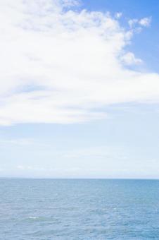 青空と海 青空と海の写真