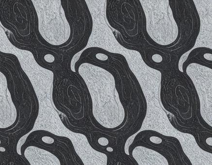 チャコールオーバルパターン チャコールオーバルパターンの写真