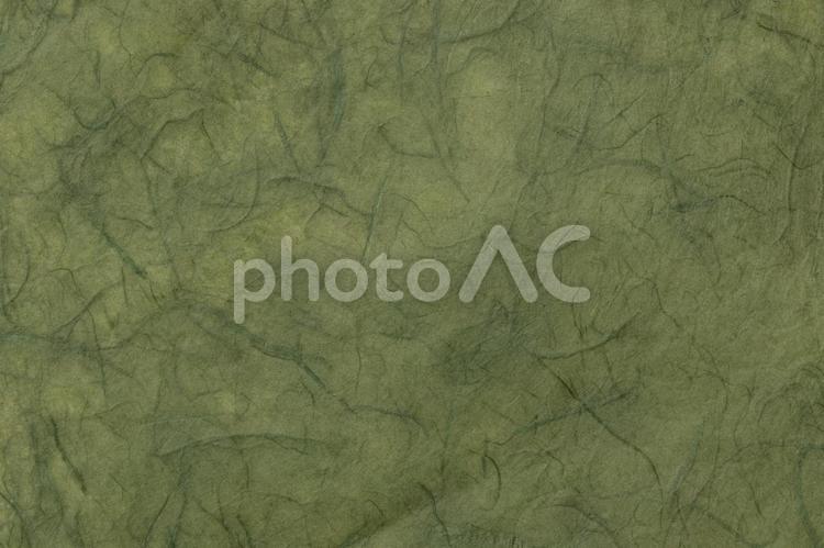 背景画像　和紙　濃いみどり 背景,画像,和紙の写真素材