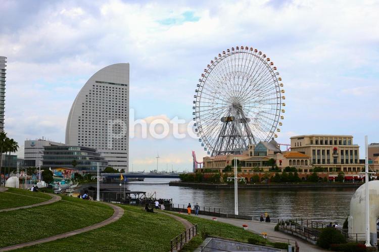 みなとみらい観覧車 みなとみらい,観覧車,ホテルの写真素材